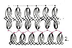 Схема вязания шарфа